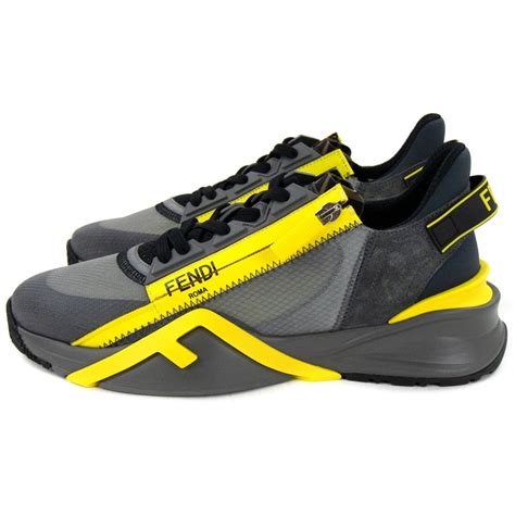 fendi sneakers gray|fendi sneakers black and yellow.